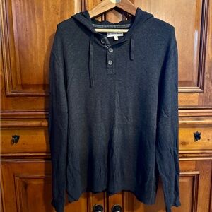 Hawker Rye - Dark Grey Hooded Sweatshirt - Cotton Cashmere!